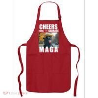 Cheers To The Us Garbage Maga Donald Trump Apron thumb 0