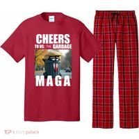 Cheers To The Us Garbage Maga Donald Trump Pajama Set thumb 0