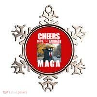Cheers To The Us Garbage Maga Donald Trump Ornament thumb 0