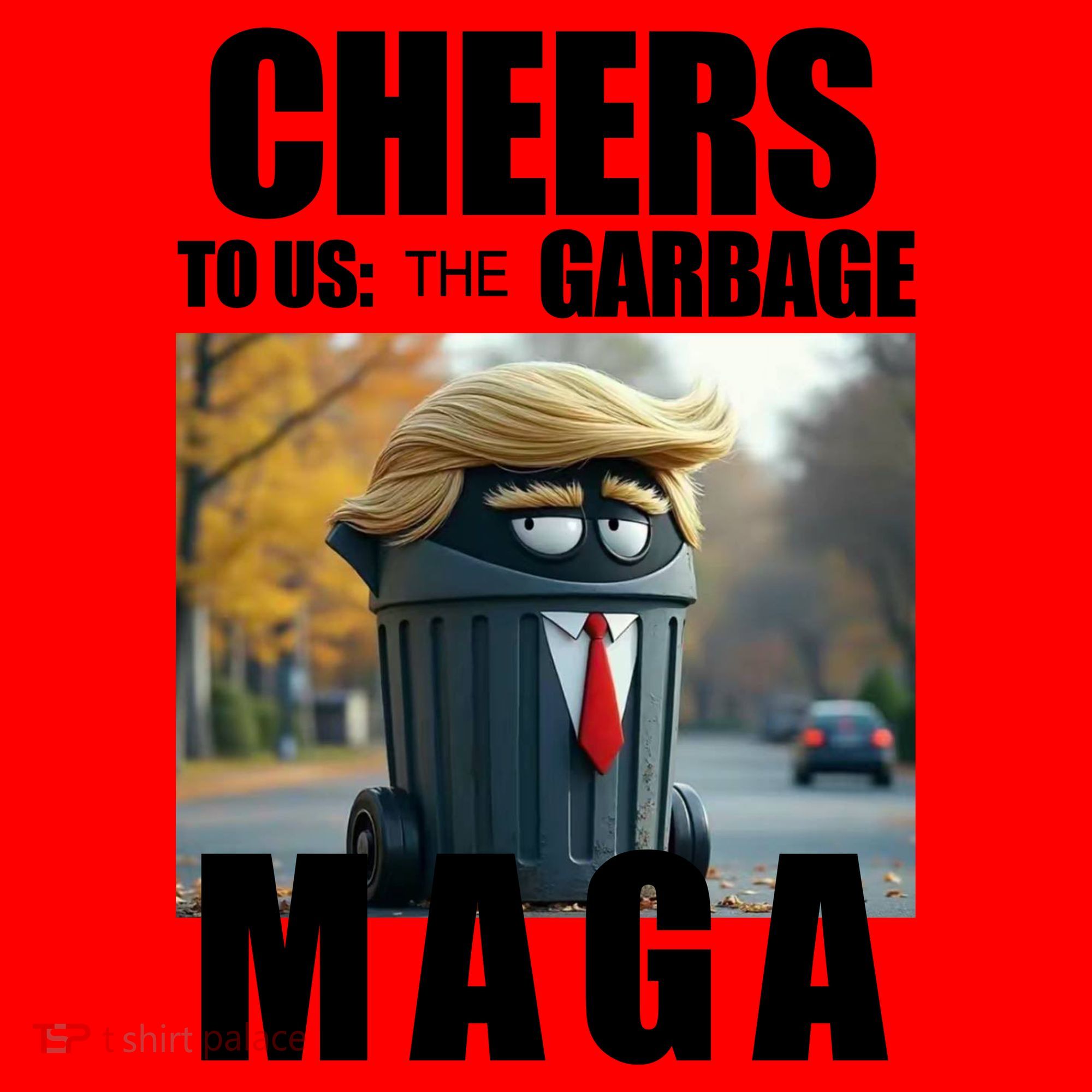 Cheers To The Us Garbage Maga Donald Trump Santa Hat