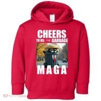 Cheers To The Us Garbage Maga Donald Trump Toddler Hoodie thumb 0