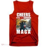 Cheers To The Us Garbage Maga Donald Trump Tank Top thumb 0