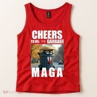 Cheers To The Us Garbage Maga Donald Trump Tank Top thumb 2
