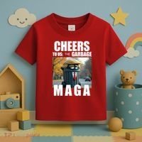 Cheers To The Us Garbage Maga Donald Trump Toddler T-Shirt thumb 3