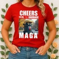 Cheers To The Us Garbage Maga Donald Trump Women's T-Shirt thumb 2