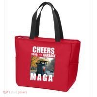 Cheers To The Us Garbage Maga Donald Trump Tote Bag thumb 3