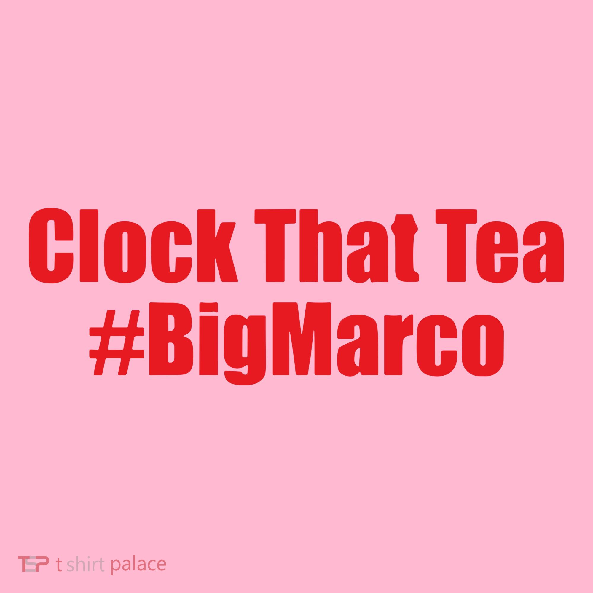 Clock That Tea #Bigmarco Coaster