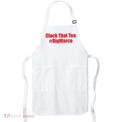 Clock That Tea #Bigmarco Apron