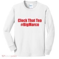 Clock That Tea #Bigmarco Kids Long Sleeve Shirt thumb 0
