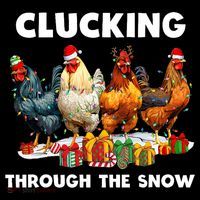 Clucking Through The Snow Funny Chicken Merry Christmas Coffee Mug thumb 5