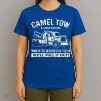 Camel Towing Tow Truck Humor Camel Towing  T-Shirt thumb 4