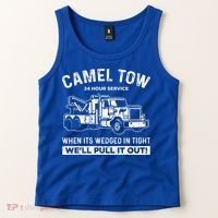 Camel Towing Tow Truck Humor Camel Towing  Tank Top thumb 2