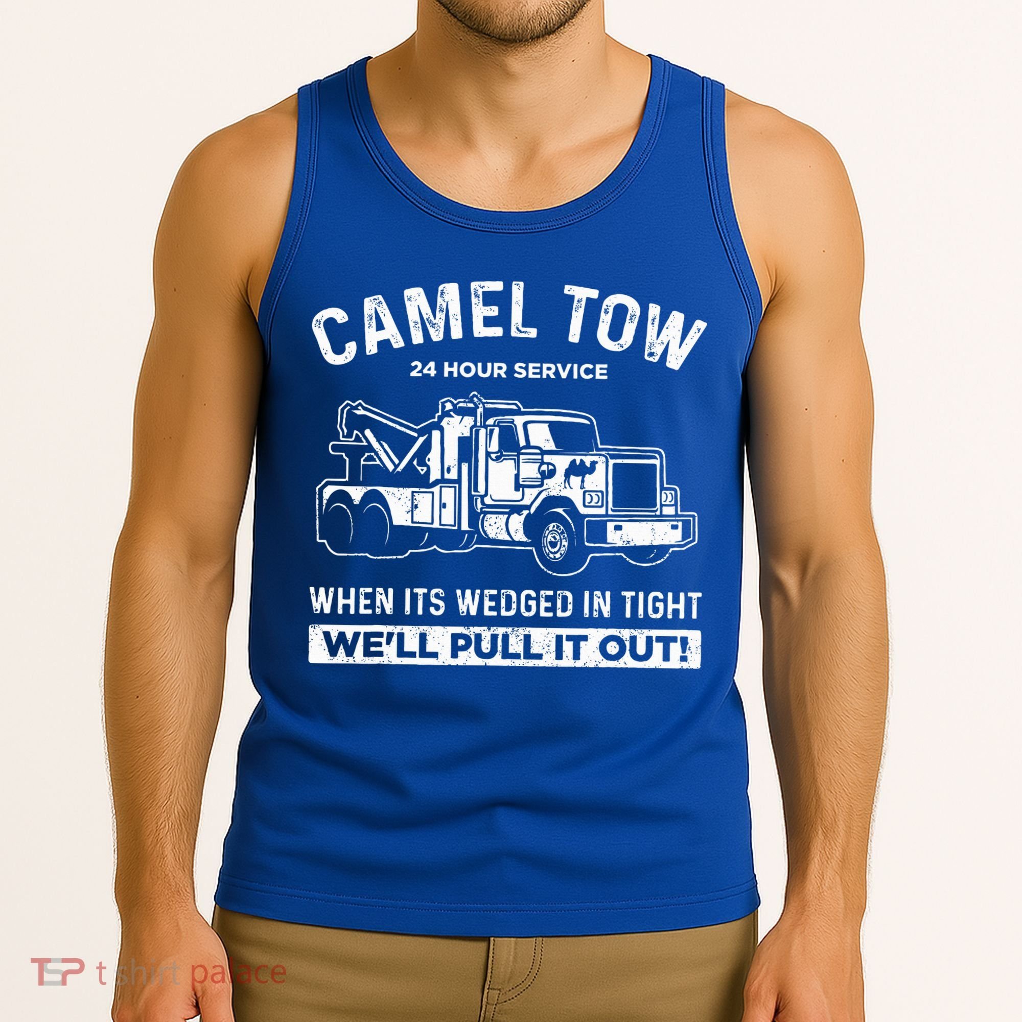 Camel Towing Tow Truck Humor Camel Towing  Tank Top