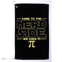 Come To The Nerd Side We Have Pi Nerd Golf Towel thumb 0