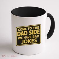 Come To The Dad Side We Have Bad Jokes Funny Parody Meme Coffee Mug thumb 1