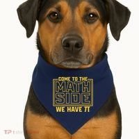 Come To The Math Side We Have Pi USA-Made Doggie Bandana thumb 1