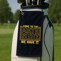 Come To The Math Side We Have Pi Golf Towel thumb 2