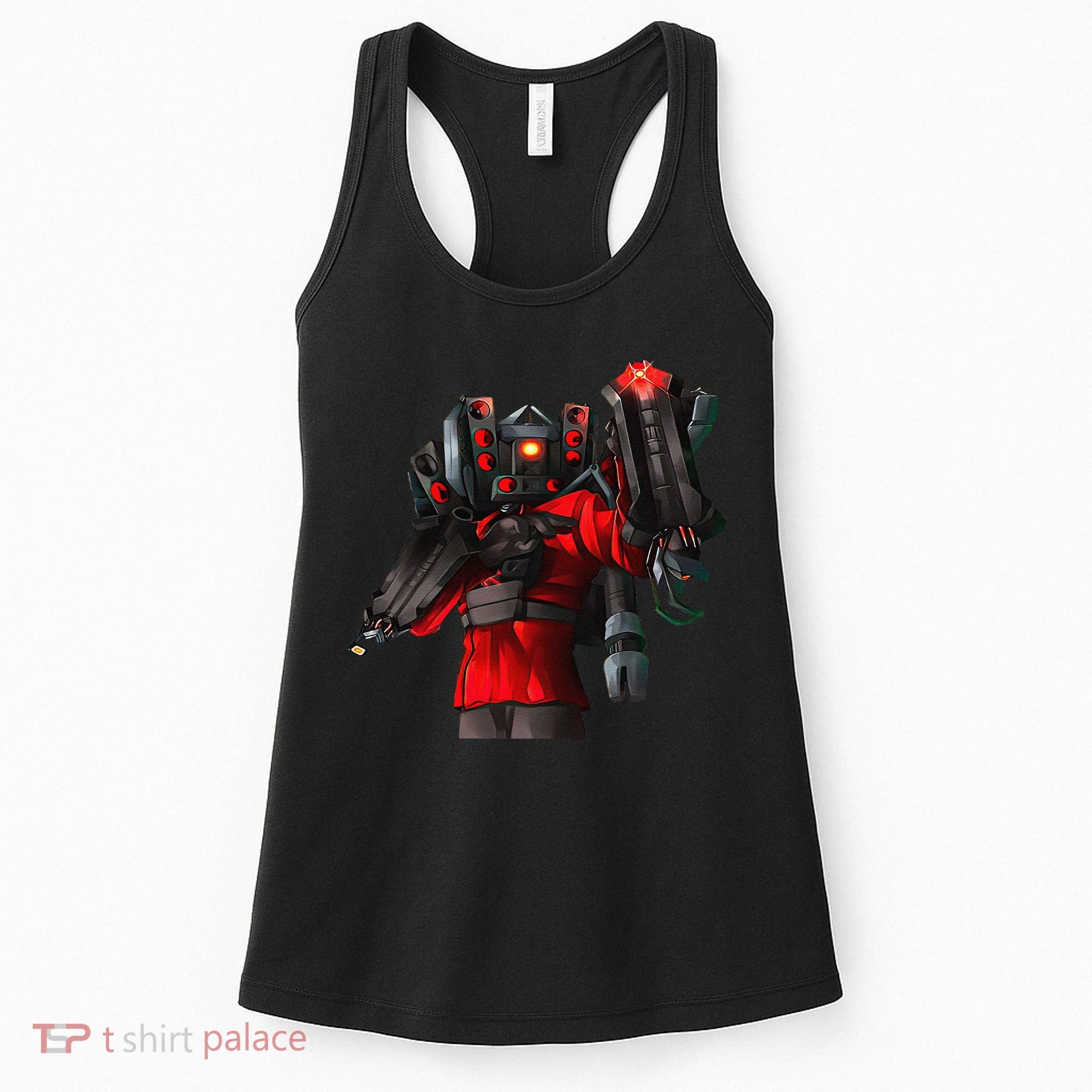 Cameraman Toilet Tvman Speakerman Birthday Women's Tank Top