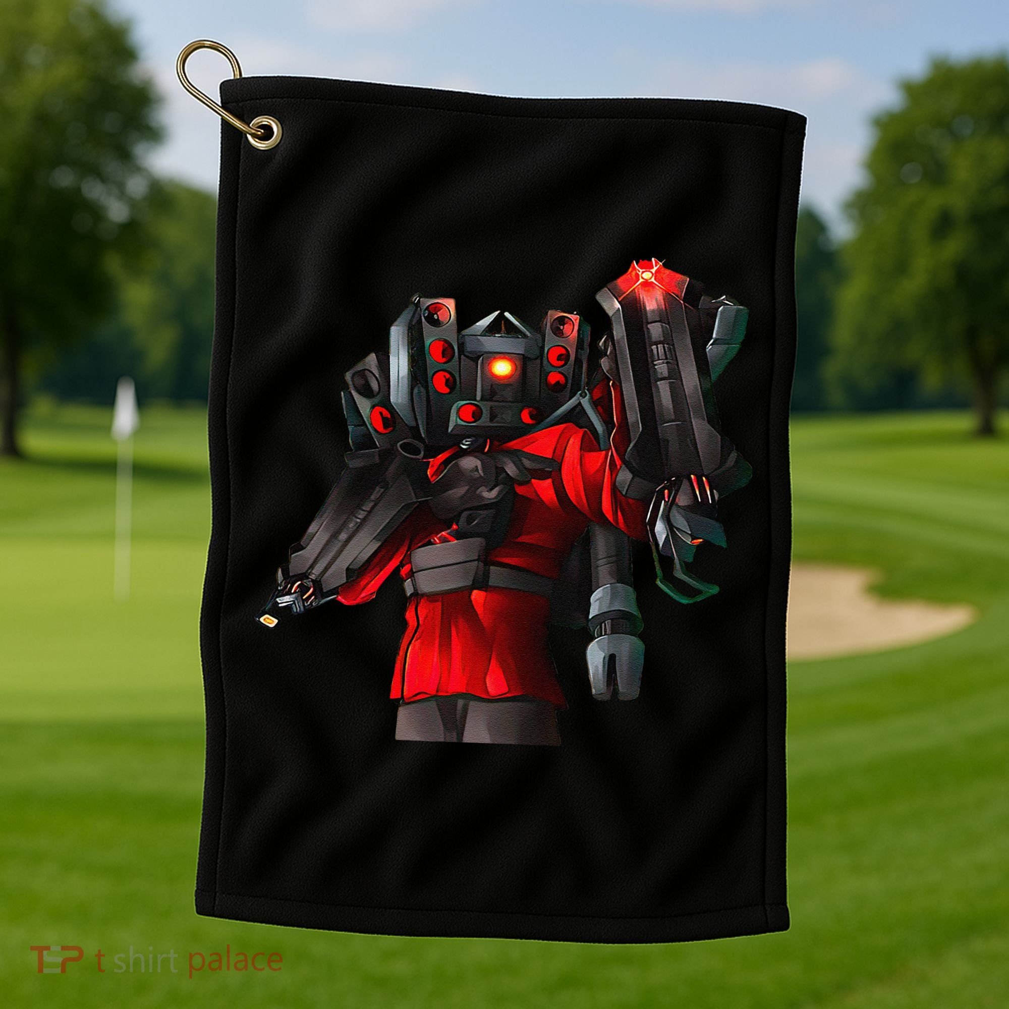 Cameraman Toilet Tvman Speakerman Birthday Golf Towel