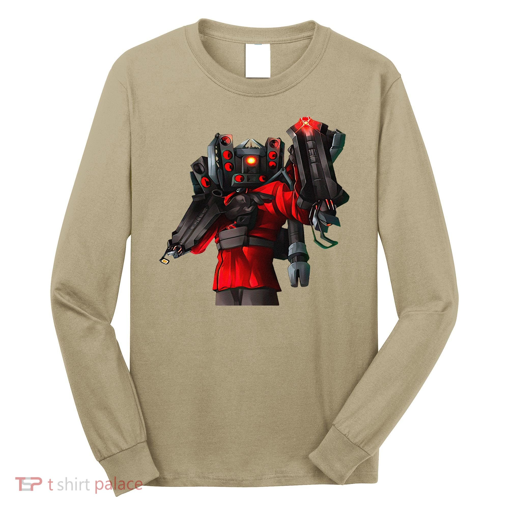 Cameraman Toilet Tvman Speakerman Birthday Long Sleeve Shirt