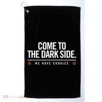 Come To The Dark Side We Have Cookies Funny Golf Towel thumb 0