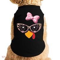 Cute Thanksgiving Turkey Girl Doggie Tank thumb 0