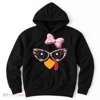 Cute Thanksgiving Turkey Girl Hoodie thumb 0