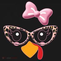 Cute Thanksgiving Turkey Girl Hoodie thumb 2