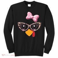 Cute Thanksgiving Turkey Girl Sweatshirt thumb 0