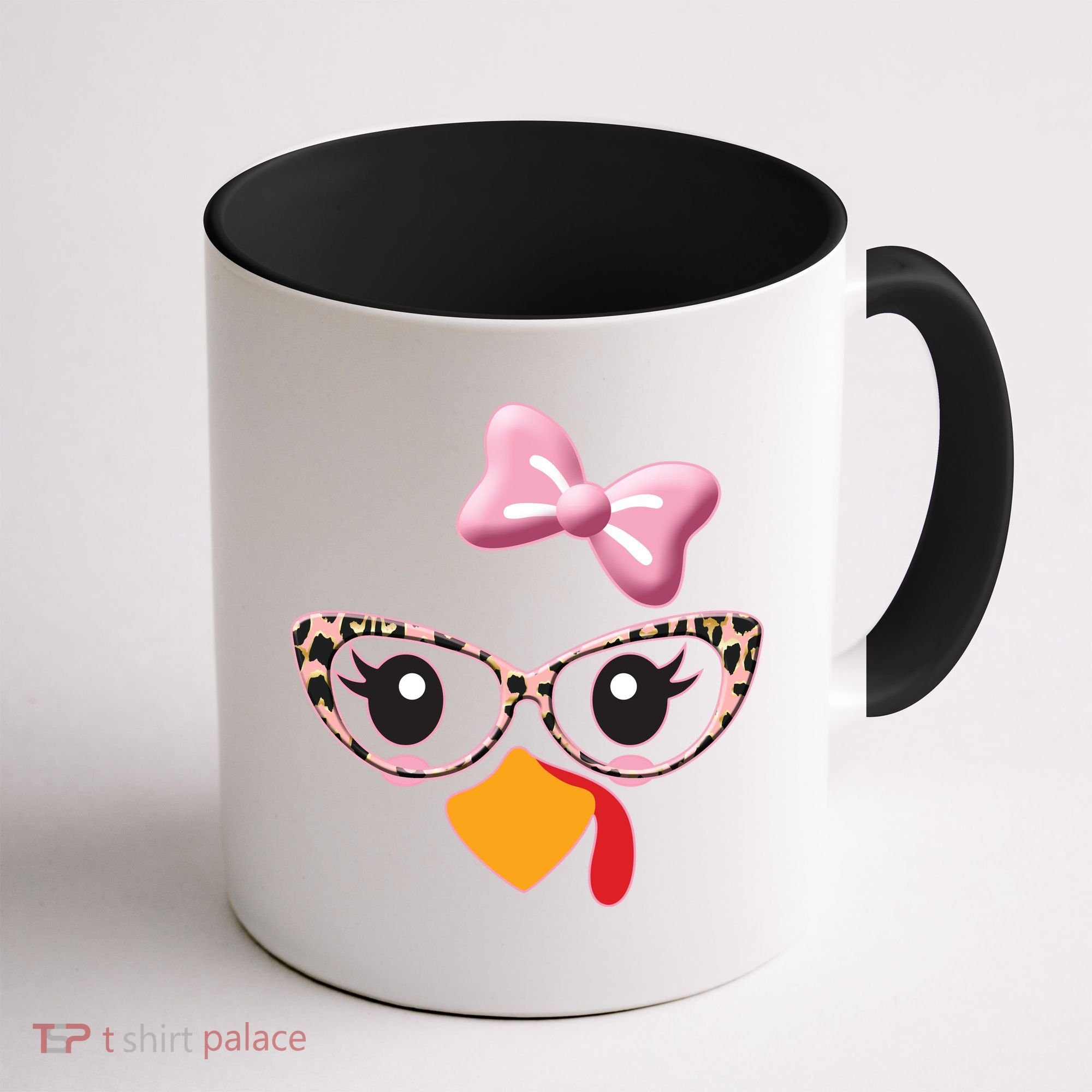 Cute Thanksgiving Turkey Girl Coffee Mug
