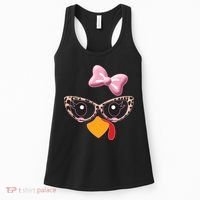 Cute Thanksgiving Turkey Girl Women's Tank Top thumb 0