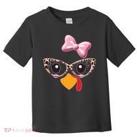 Cute Thanksgiving Turkey Girl Toddler T-Shirt thumb 0