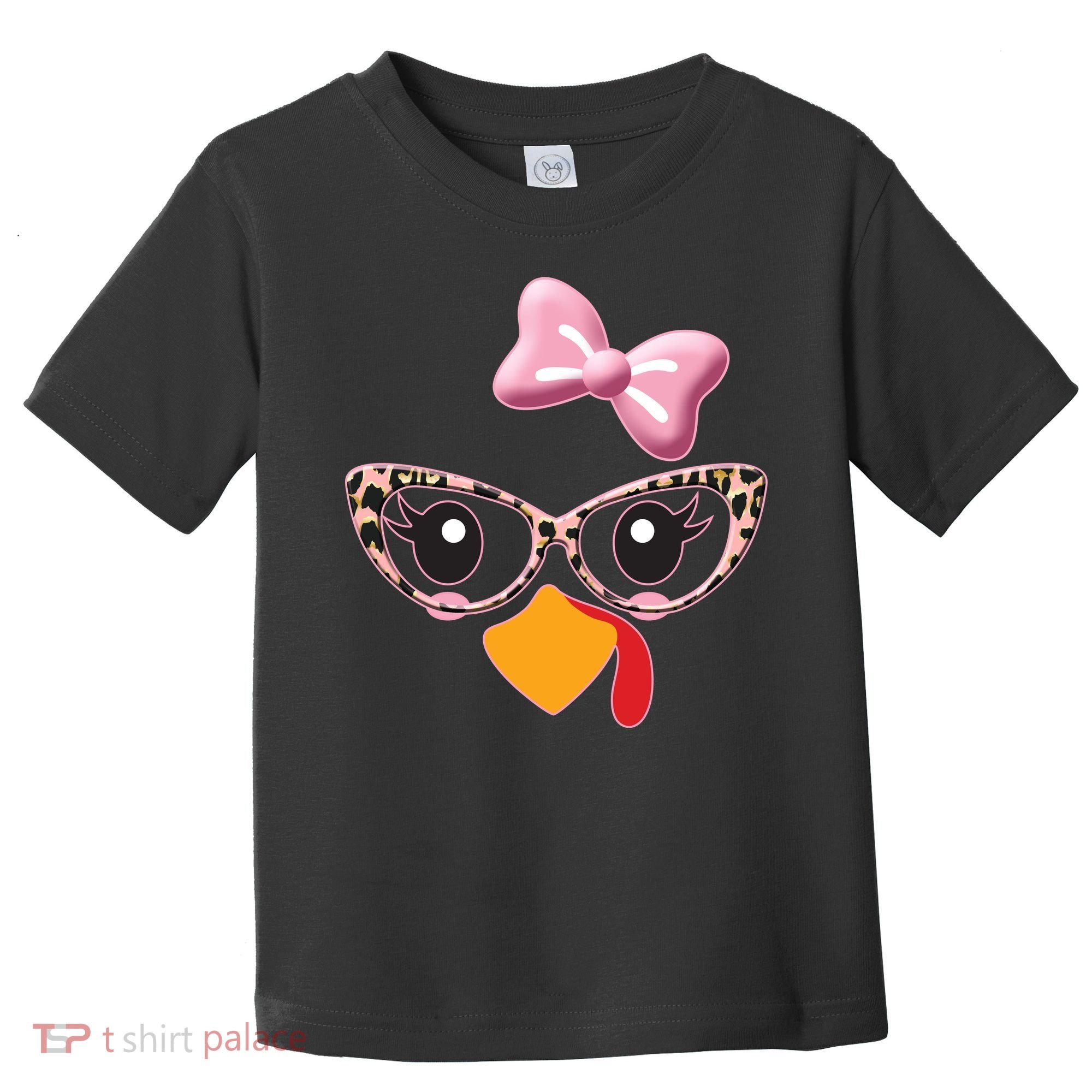 Cute Thanksgiving Turkey Girl Toddler T-Shirt