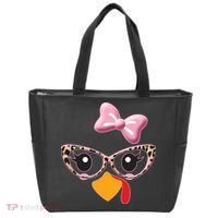 Cute Thanksgiving Turkey Girl Tote Bag thumb 0