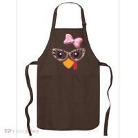 Cute Thanksgiving Turkey Girl Apron thumb 0