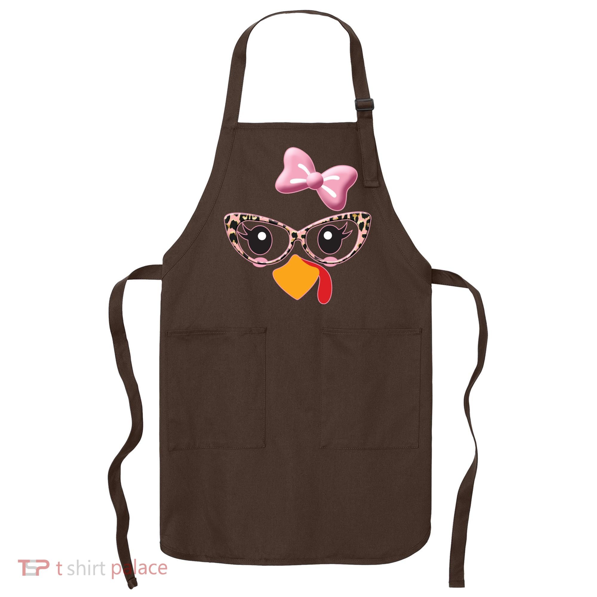 Cute Thanksgiving Turkey Girl Apron