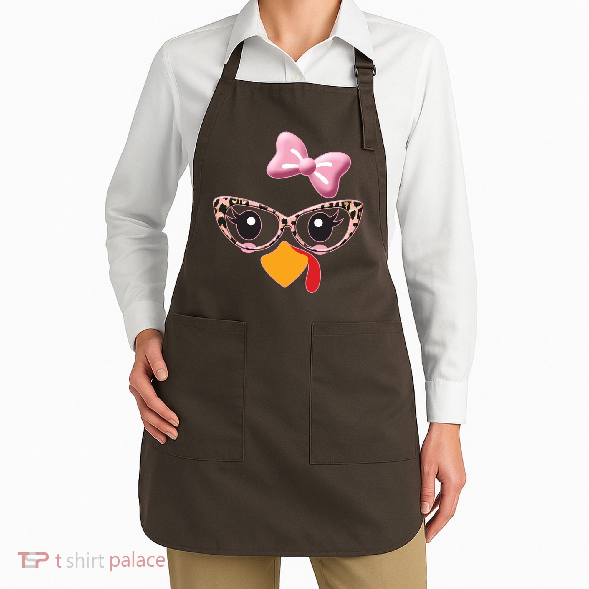 Cute Thanksgiving Turkey Girl Apron