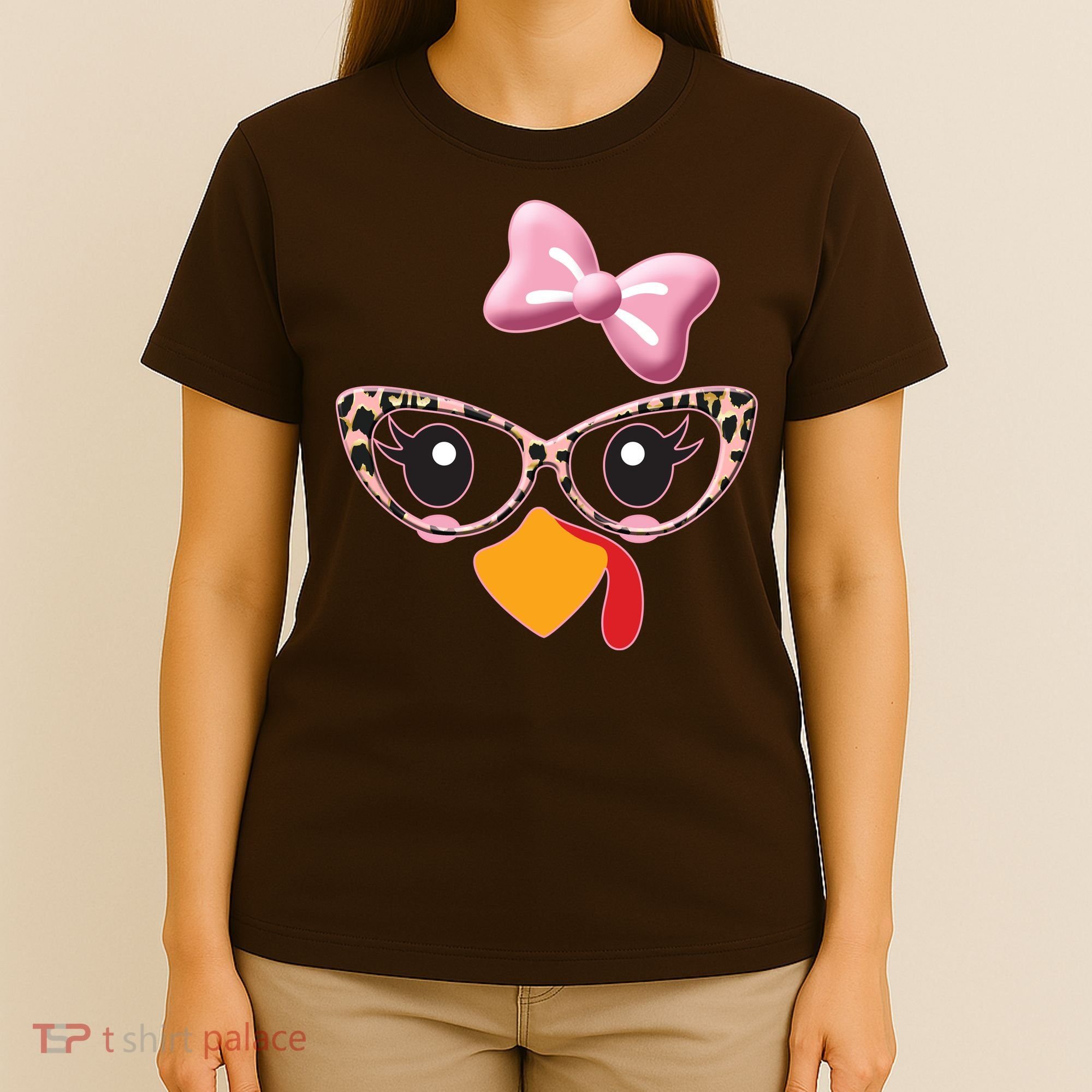 Cute Thanksgiving Turkey Girl T-Shirt