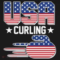 Cool Team USA Curling Flag Logo Sports Fan Women's Tank Top thumb 5