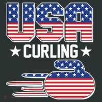 Cool Team USA Curling Flag Logo Sports Fan Kids Sweatshirt thumb 2