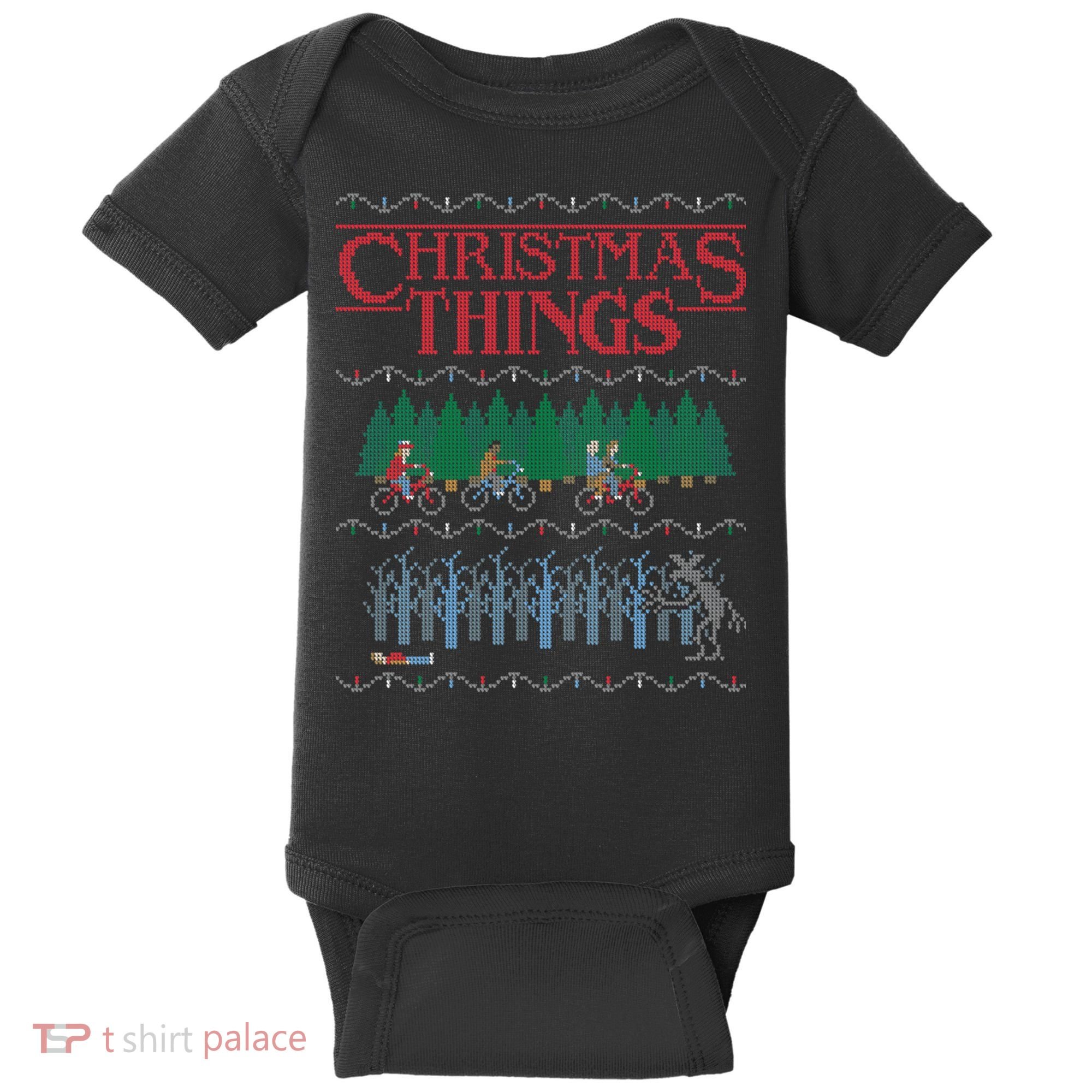 Christmas Things Ugly Christmas Sweater Baby Bodysuit