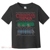 Christmas Things Ugly Christmas Sweater Toddler T-Shirt thumb 0