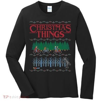 Christmas Things Ugly Christmas Sweater Women's Long Sleeve Shirt