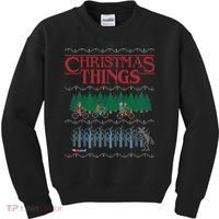 Christmas Things Ugly Christmas Sweater Kids Sweatshirt thumb 0