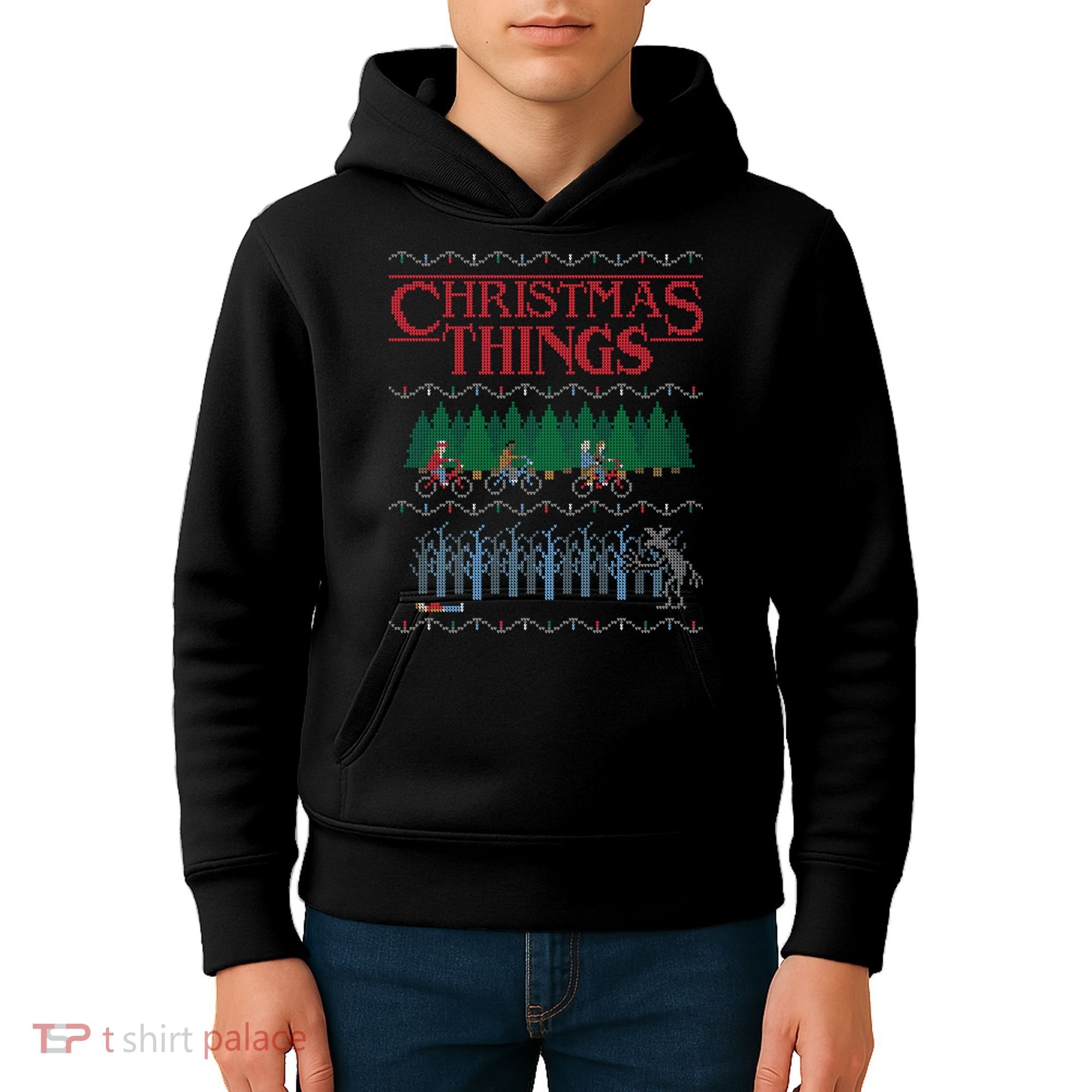 Christmas Things Ugly Christmas Sweater Kids Hoodie