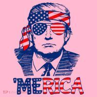 Cool Trump US American Flag Happy 4th Of July Funny Merica  Coaster thumb 2