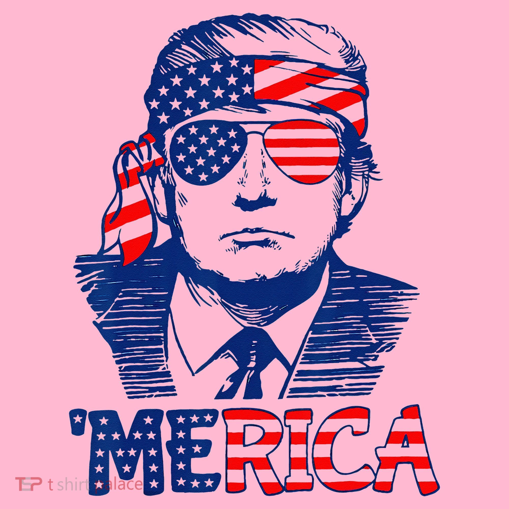 Cool Trump US American Flag Happy 4th Of July Funny Merica  Coaster