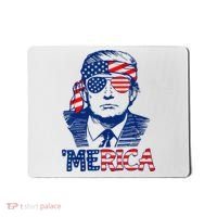 Cool Trump US American Flag Happy 4th Of July Funny Merica  Mousepad thumb 0