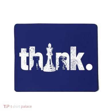 Chess Think Vintage Chess Master Club Chess Player Mousepad