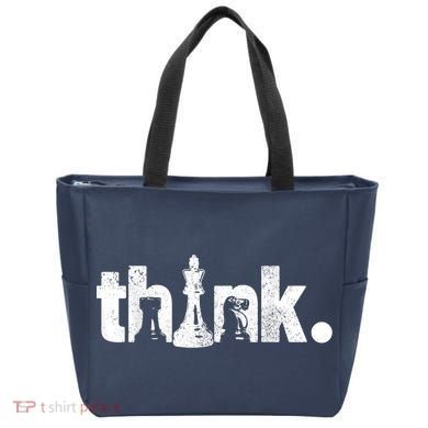 Chess Think Vintage Chess Master Club Chess Player Tote Bag